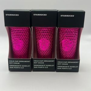 Starbucks Chrom Pink Keychain